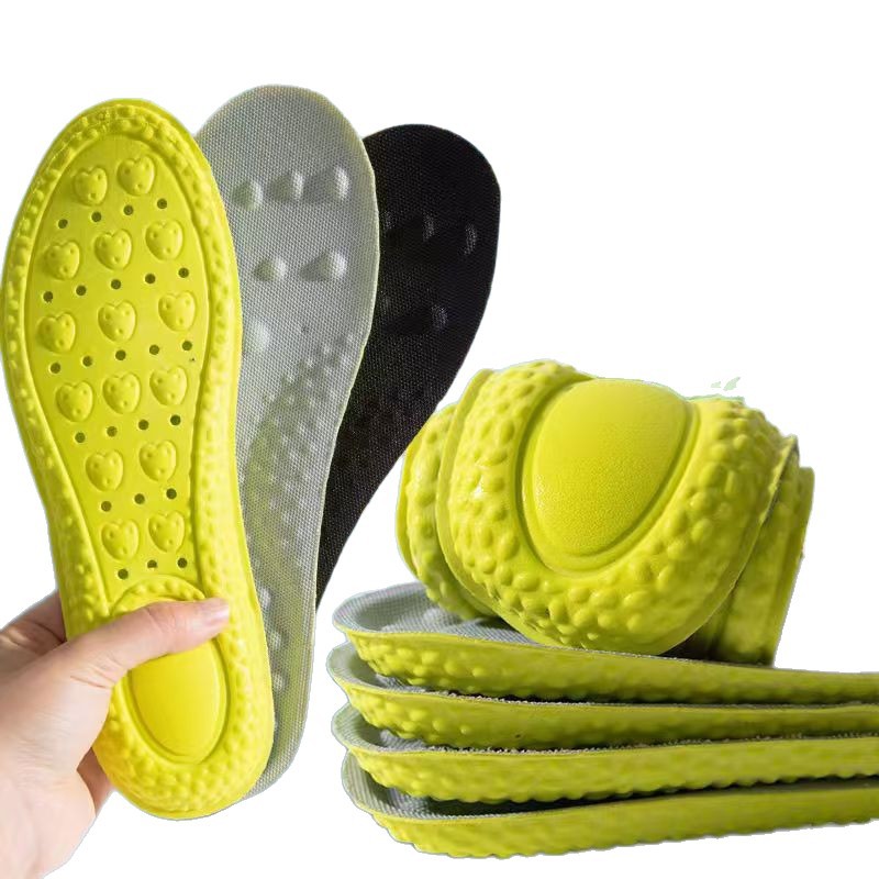 PU de cuatro generaciones para hombres y mujeres, pisando heces, plantillas desodorantes de ajenjo, pisando heces, parado durante mucho tiempo, sin cansarse, plantillas amortiguadoras