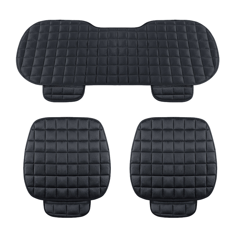 Universal Front Rear | Universal Seat cushion, seat cover - black-three-piece-set-universal