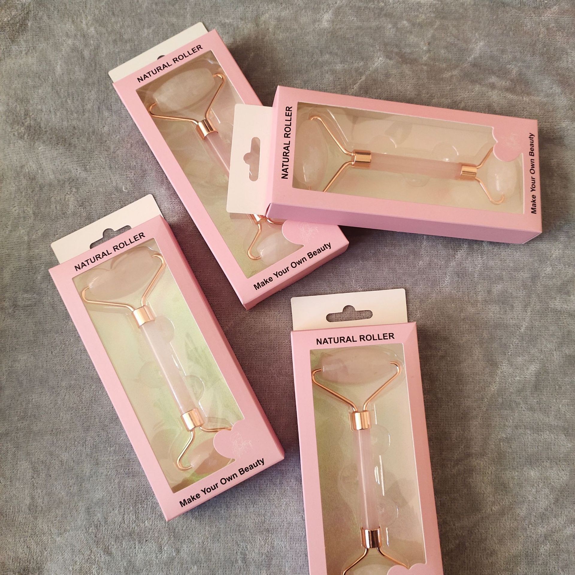 Jade roller massager color box packaging