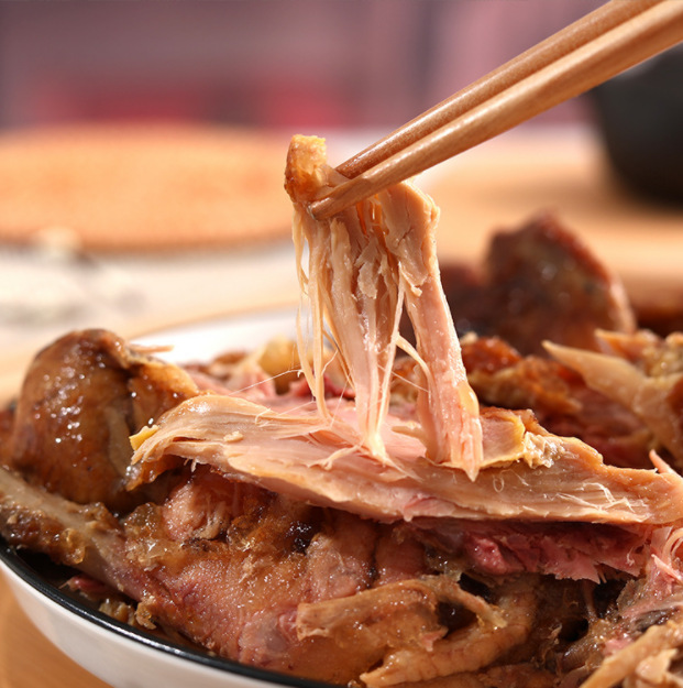Shandong Ejiao Roasted Chicken, Five-Spice Braised Chicken, 500g Vacuum-Fried Chicken, Braised Chicken Flavor, Dried Food Chicken, Ejiao Donkey Meat