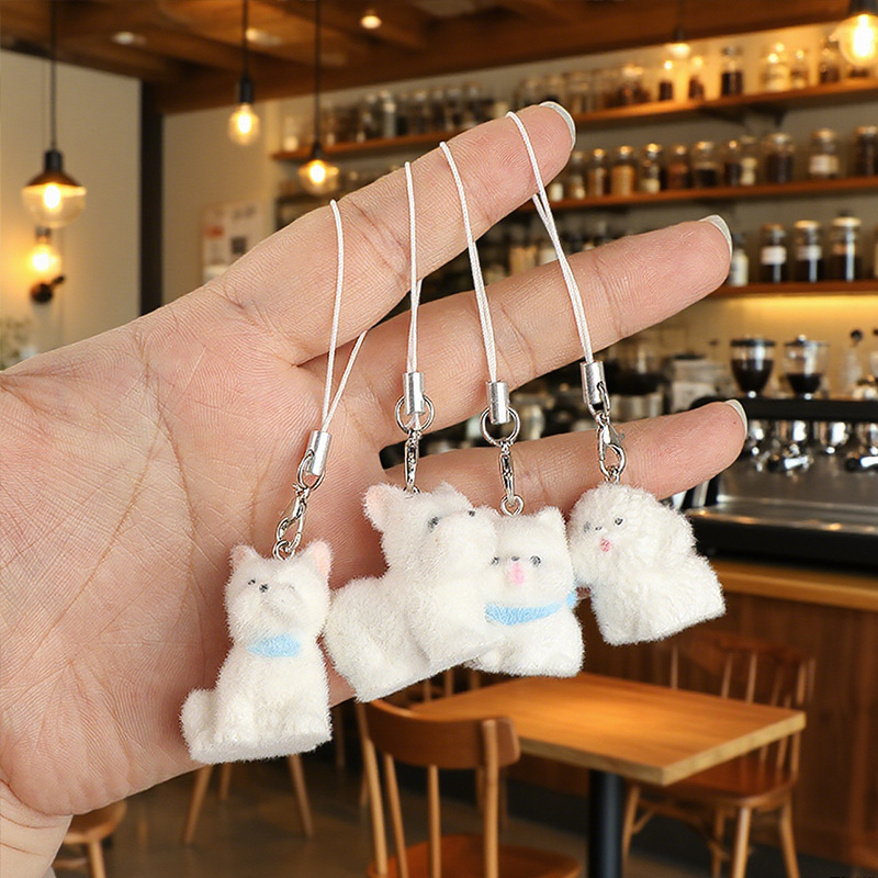 Super Cute West Highland Pendant Cartoon Versatile Puppy Bag Keychain Cute Ins Versatile Doll Gift Pendant