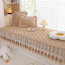 飘窗垫加厚新款防滑落地窗台垫子主卧室毛绒榻榻米阳台坐垫毯