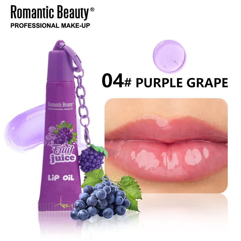 Frutas, miel, chocolate, aceite labial, lápiz labial transparente, cadena de colgante, limpieza labial, limpieza labial image 16
