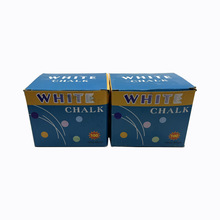 厂家直销教师学书写工具彩白色8*1*1CM100支装粉笔批发办公文教品