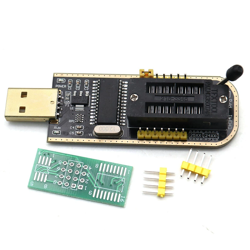Программатор CH341A Local Gold USB для плат, прошивки BIOS/FLASH (24/25), программатор-писатель