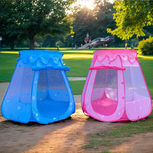 跨境儿童室内帐篷女孩装饰屋可折叠小男孩玩具城堡玩乐简易收纳