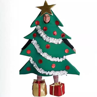2021 New Arrivals Christmas Hot Selling Stage Performance Costumes Christmas Tree Doll Costumes with Foot Covers Cosplay