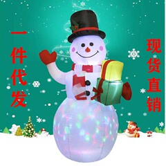 国境を越えたアマゾン卸売りの起爆金は1.5メートルの発光ランプで雪だるまアーチの空気型クリスマスの空気型模型を膨らませた