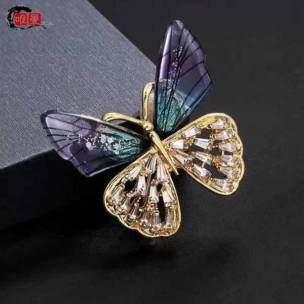 Light KC Jinlan purple butterfly
