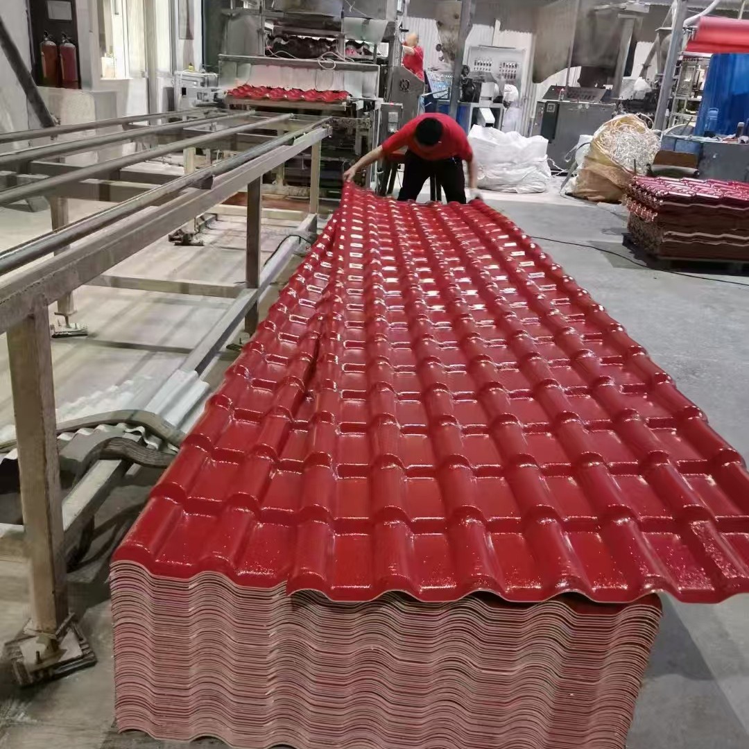 Fabricantes de Guangdong suministran azulejos de resina sintética ASA grises espesados de resina antiguo azulejos acristalados azulejos silenciosos