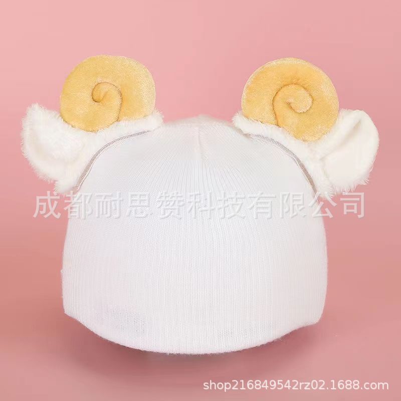 Cubierta de casco de esquí de dibujos animados lindo personalidad cálida placa única cubierta de casco de doble placa bicicleta muñeca cubierta decorativa a prueba de viento