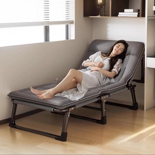 Folding Bed Single Bed Home Portable Multi-Functional Recliner Office Simple Lunch Break Bed Adult Simple Camp Bed