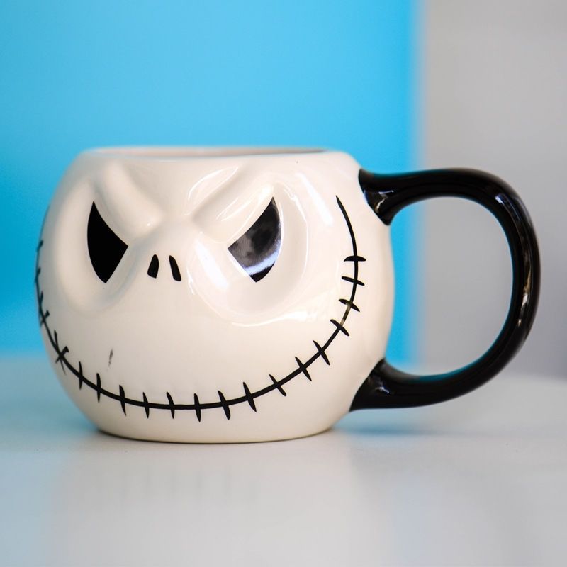 Jack creativo tazas de cerámica nicho ins tazas de alto valor facial personalidad regalo de cumpleaños dibujos animados nueva taza de agua