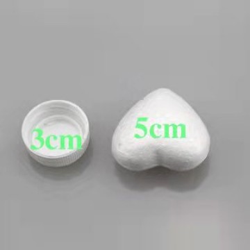 Baolilong espuma sólida tamaño del corazón melocotón medio amor decoración de la ventana boda apoyos pintados