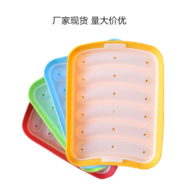 Ready Stock Supply of Cross-Border Food-Grade Silicone Sausage Molds, Baby Food Supplement Tools, Homemade Ham and Hot Dog Molds