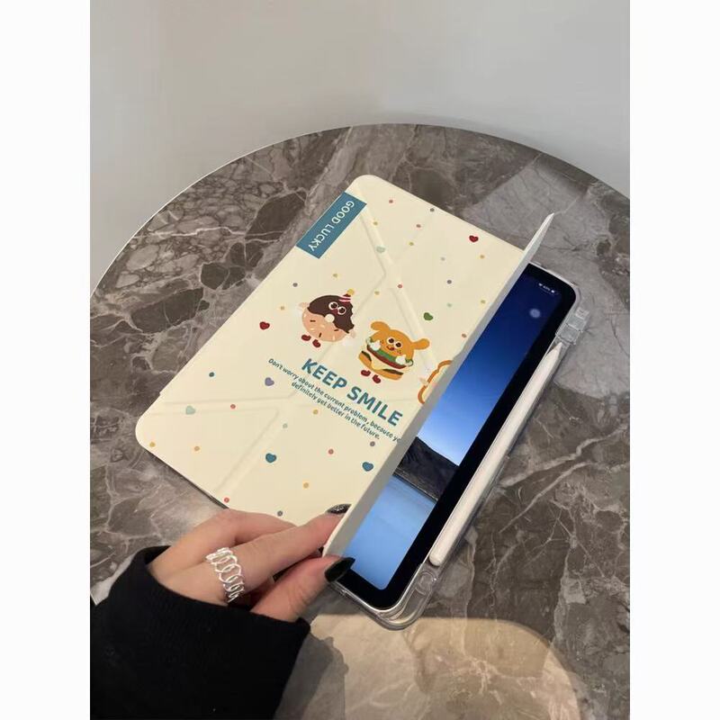 iPadY 折りたたみタブレット保護ケース 漫画 かわいい Air11M3/A16/10th/Air1/2/4/5th に適しています|undefined