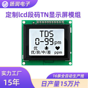 Factory direct supply segment code screen module lcd white background black characters small electrical appliance detection segment code TN display module