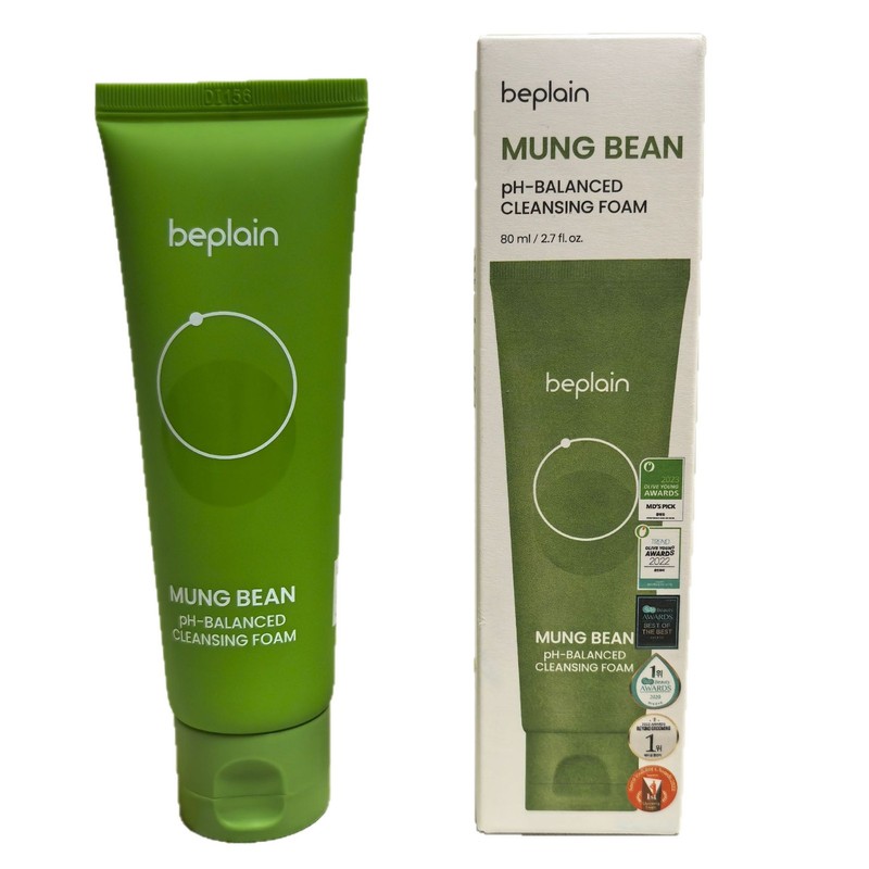 beplain绿豆洗面奶弱酸氨基酸洁面碧菲音深层清洁温和女男士80ml|undefined