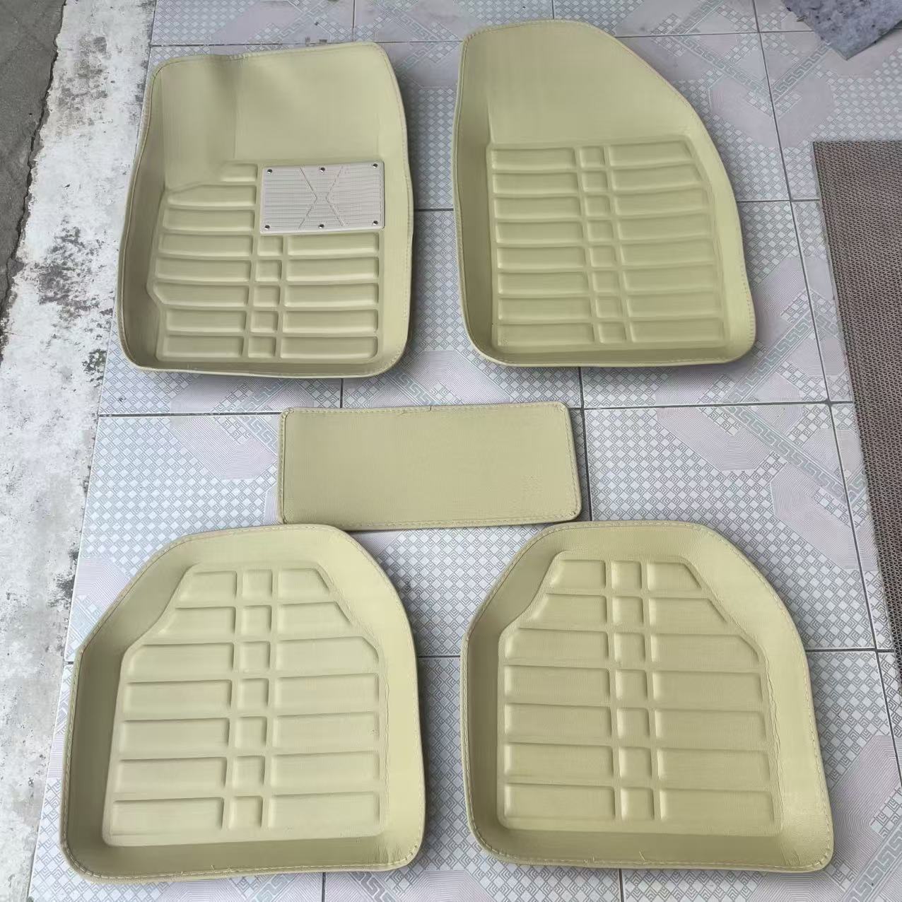 Cross-Border Labeling Amazon Wholesale Dropshipping Temu Universal Car Floor Mats Five-Piece Set Right-Hand Drive Car Floor Mats