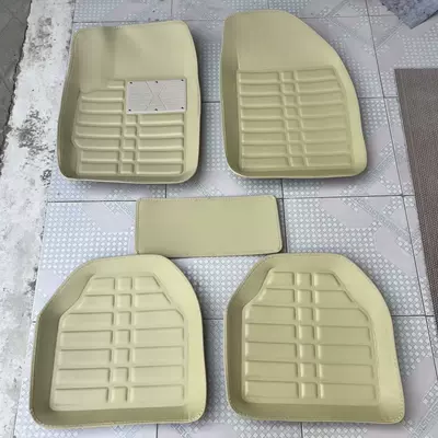 Cross-Border Labeling Amazon Wholesale Dropshipping Temu Universal Car Floor Mats Five-Piece Set Right-Hand Drive Car Floor Mats (Universal Foot Pad) - beige-indentation