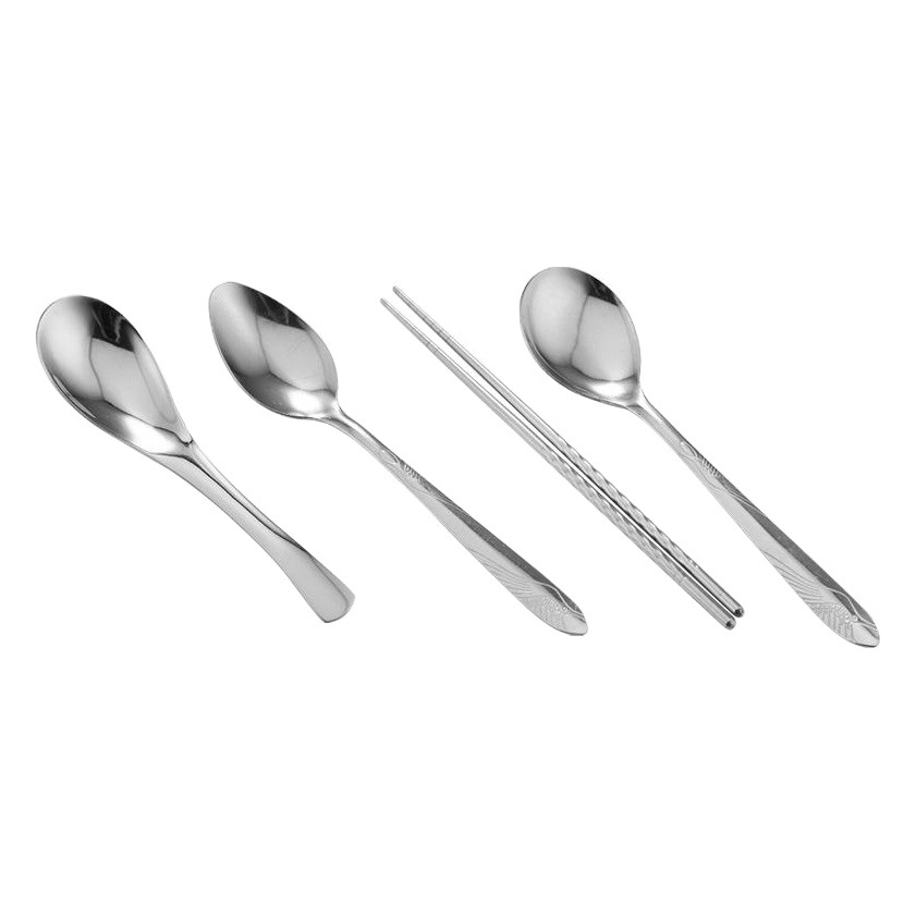 Suministro directo de fábrica cuchara de acero inoxidable 304 hogar creativo cuchara de arroz de acero inoxidable mango largo cuchara puntiaguda cuchara redonda conjunto al por mayor