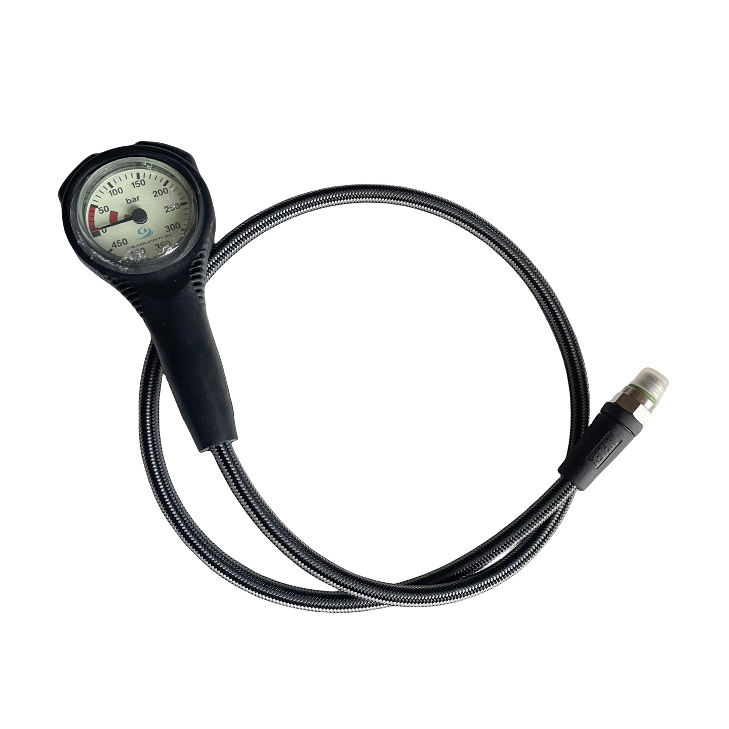 Italia importó original luminoso blanco de una pieza medidor de presión de aire negro medidor de presión de buceo presión residual medidor de presión de buceo