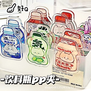高颜值亚克力PP夹便签新款创意可爱亚克力试卷文件夹卡通动漫夹子