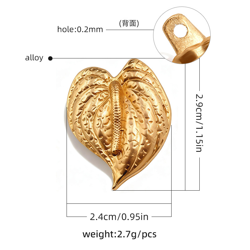 Nuevos botones de trajes de baño de playa transfronterizos metal dorado botones decorativos irregulares DIY accesorios de ropa maleta