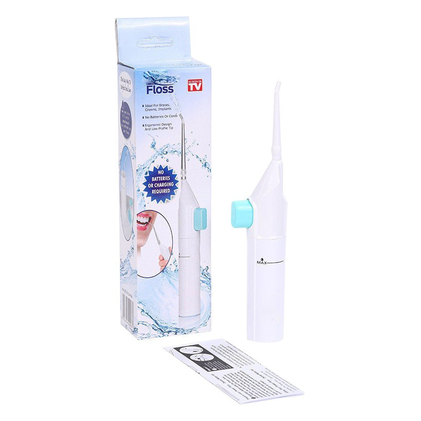E-Commerce live product water floss tooth washer portable manual high-pressure dental irrigator