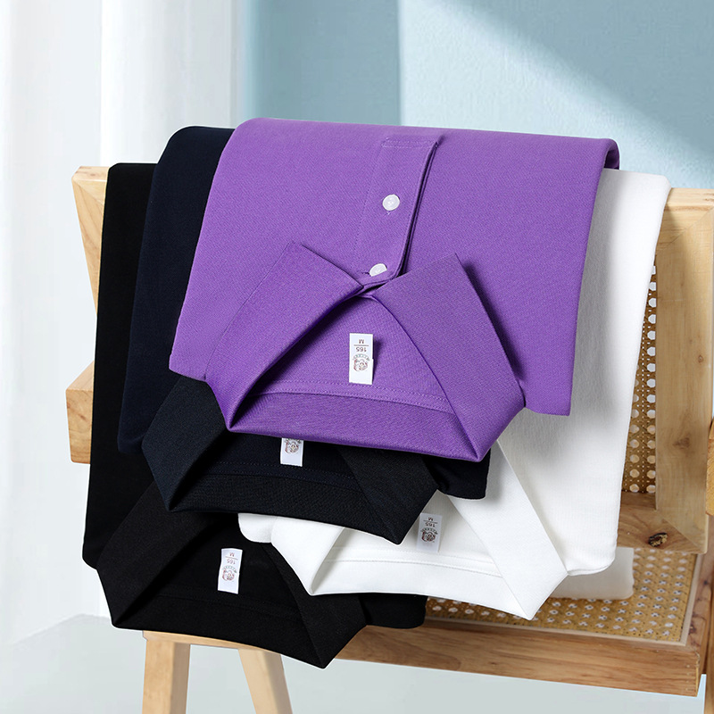 270g pesado comercio exterior transfronterizo tamaño europeo hombre verano camisa de polo de manga corta ropa de trabajo logo personalizado camisa polo