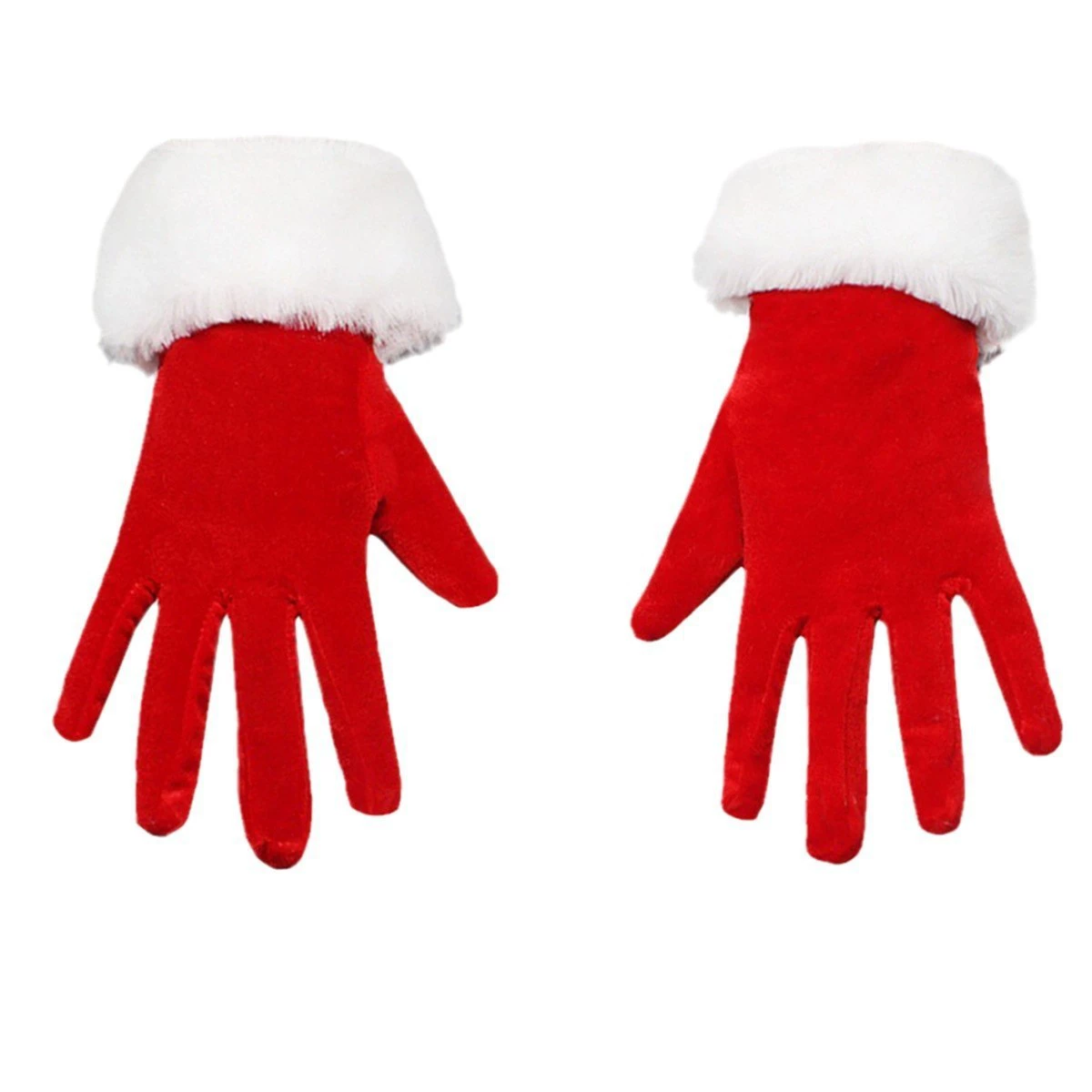 Рождественский праздник короткие золотые бархатные перчатки