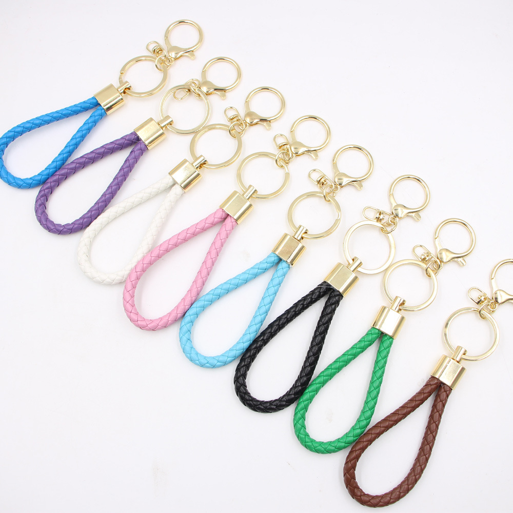 Fashion Geometric Artificial Leather Plating Unisex Keychain display picture 12