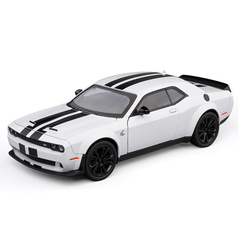 Jiaye 1 / 22 Dodge Hellcat diablo ojo de aleación modelo de coche deportivo de simulación de coche muscular de moda juegan adornos transfronterizos