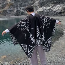 新款斗篷披肩男女秋冬西藏旅游拍照加厚加长保暖空调毯子欧美外贸