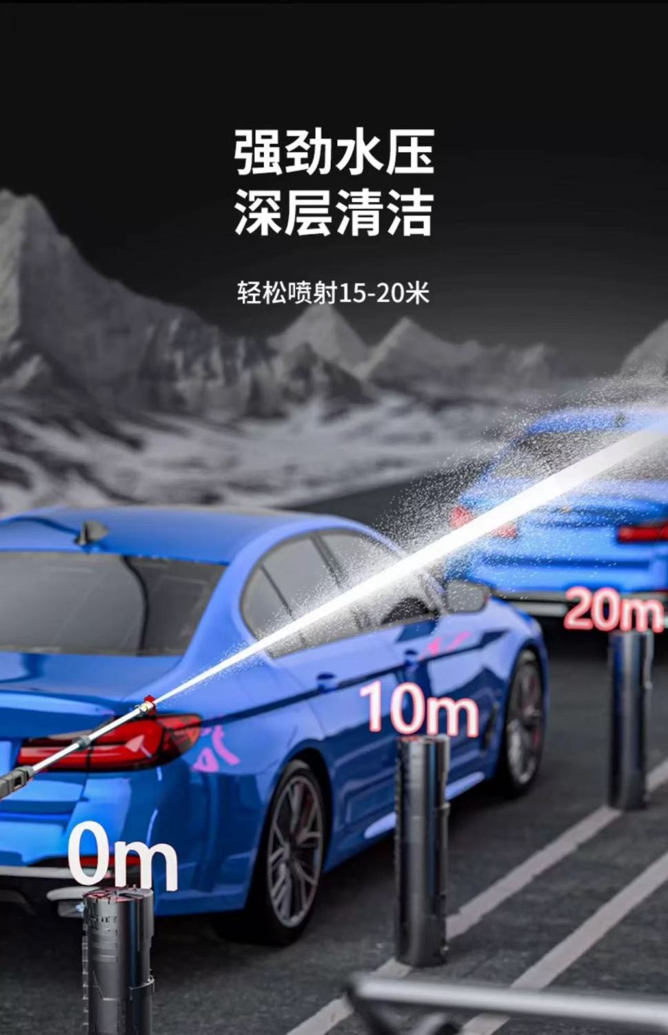Car Wash Commercial High-Pressure Washer 220V High-Power Car Washing Machine for Car Wash Shops and Farms Powerful Water Gun and Water Pump