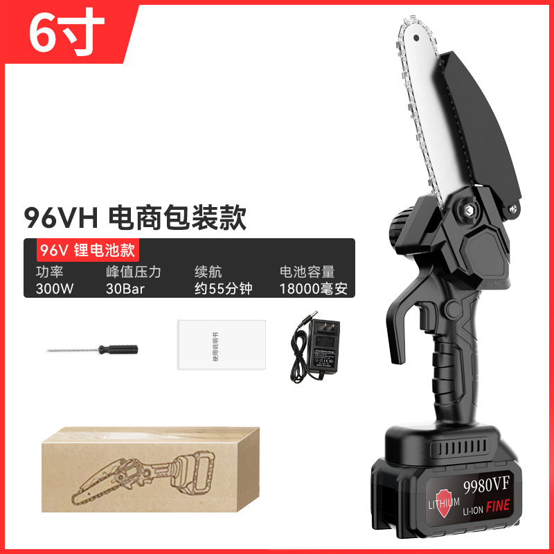 Motosierra eléctrica recargable de litio para carpintería, sierra eléctrica portátil para cortar madera y árboles, sierra de tala portátil de alta potencia