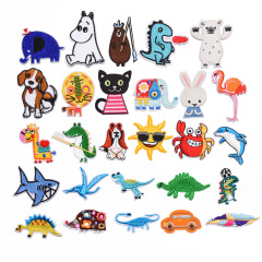 廠家直銷卡通布貼刺繡裝飾衣服貼補丁貼可縫可熨徽章補丁貼