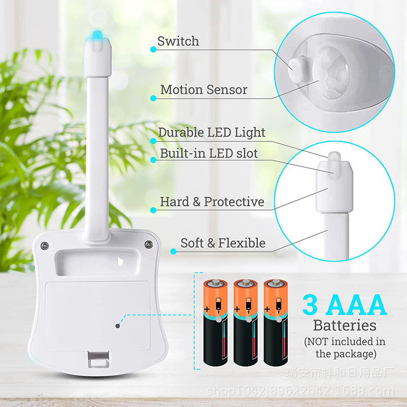 新商品創意便器感応灯掛式人体トイレ感応便器蓋灯ledタンス8色16小夜灯|undefined