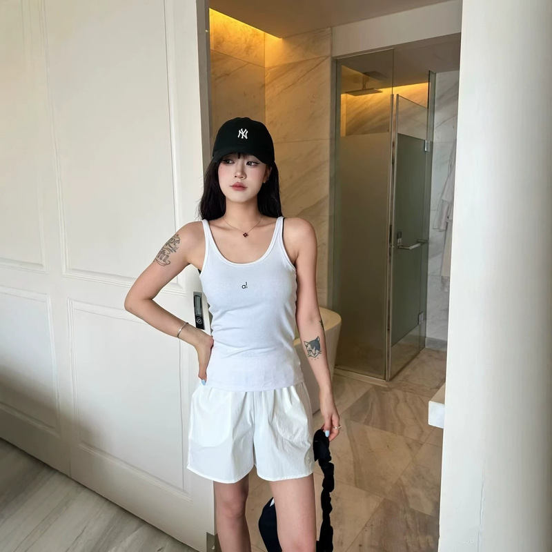 Hot Girl Summer Tank Top 26 Classic Ribbed Cotton Stretch Slim Fit Letter Print Versatile Base Layer Without Chest Pad Hot Girl Summer Tank Top 26 Classic Ribbed Cotton Stretch Slim Fit Letter Print Versatile Base Layer Without Chest Pad