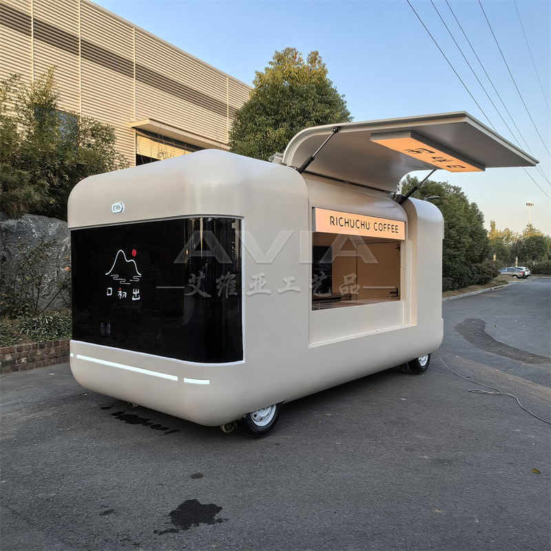 Double Flying Wings Cloud Warehouse Mobile Dining Car Multifunctional Commercial Meichen Coffee Milk Tea Car Scenic Area Camp Network Infrared Swing Car