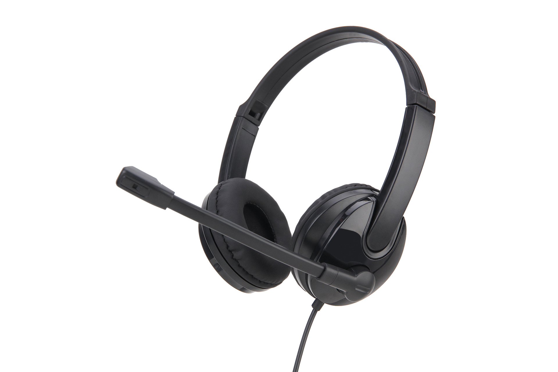 Wearing wired USB with remote control for learning, office, education, teaching, and communication earphones_voghion.com