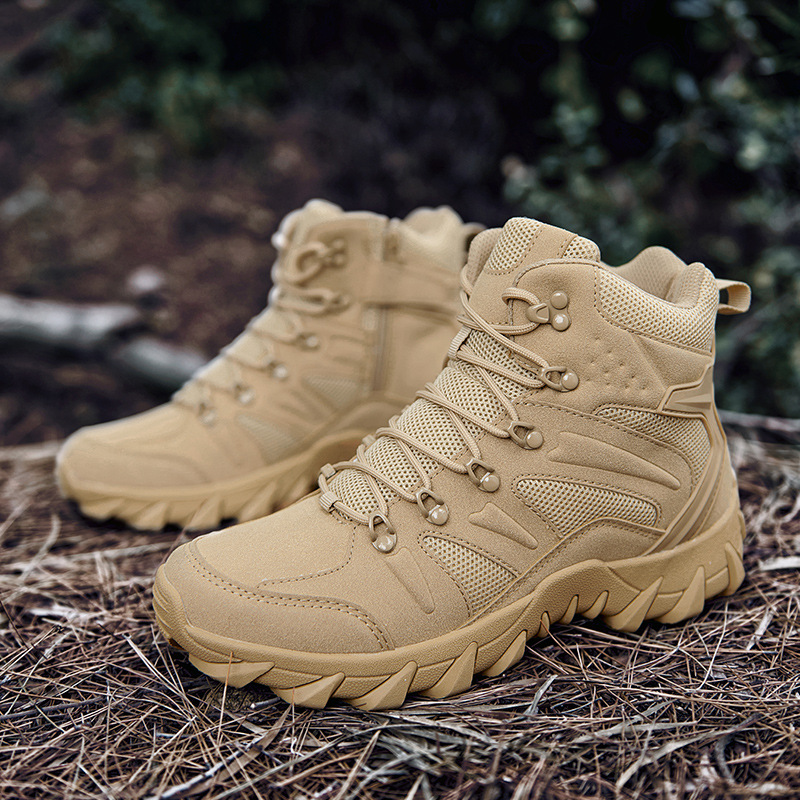 Primavera y verano nuevas botas militares masculinas Amazon al aire libre de montaña de montaña botas de herramientas de campo deserto botas deportivas casuales para hombres