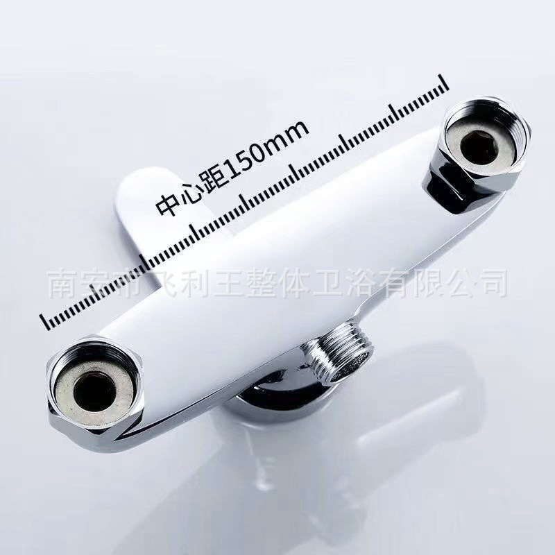 Zinc alloy shower head set, three-in-one wall-mounted concealed household cold and hot simple bathtub, mixing valve faucet undefined
