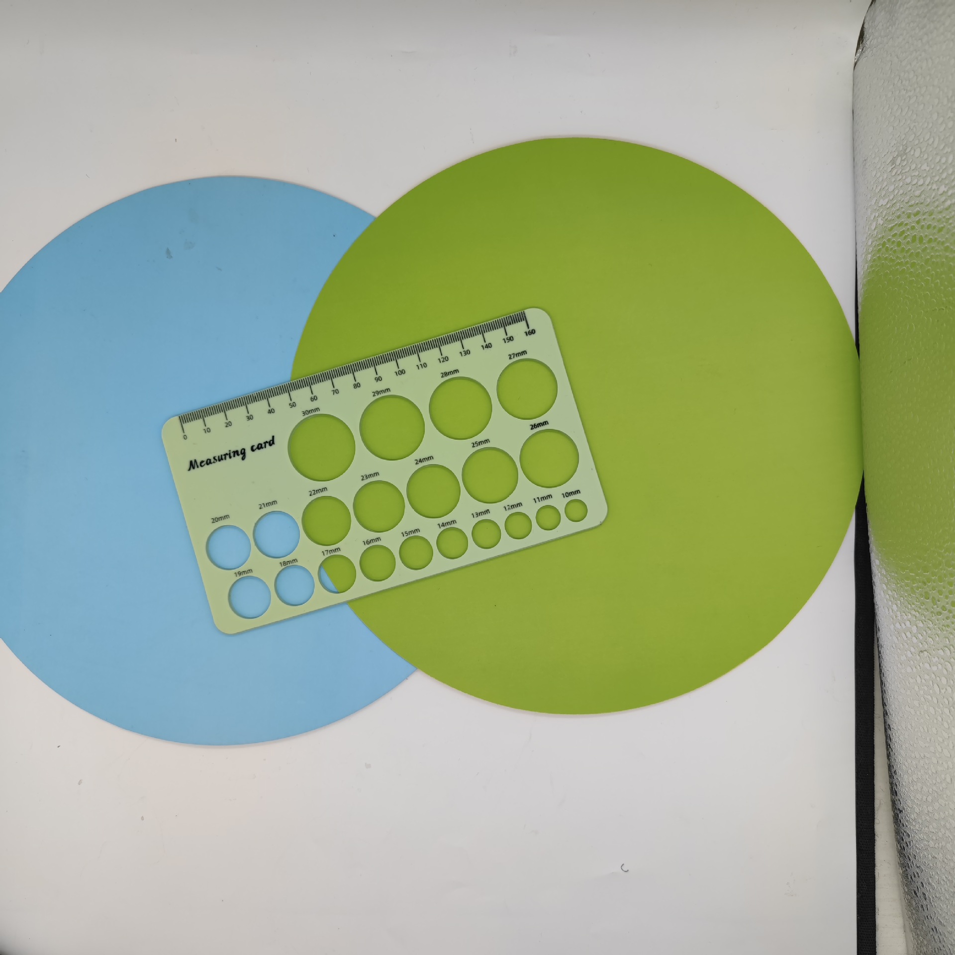 말차 그린 단면 인쇄(천 자 없이 알몸)