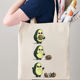 (Cross-border trading), design cartoon one-shoulder bag, avocado