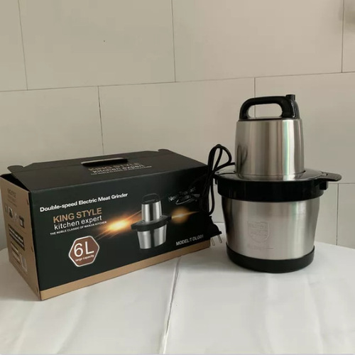 Cross-border electric meat grinder stainless steel blender household glass garlic minced vegetable cooking machine wholesale