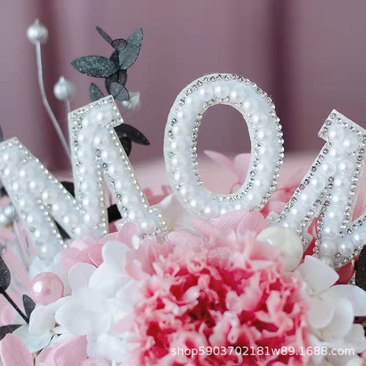 Eterna flor Rosa Clavel regalo de cumpleaños para mamá suministro Comercio exterior acrílico alto sentido regalo del día la madre