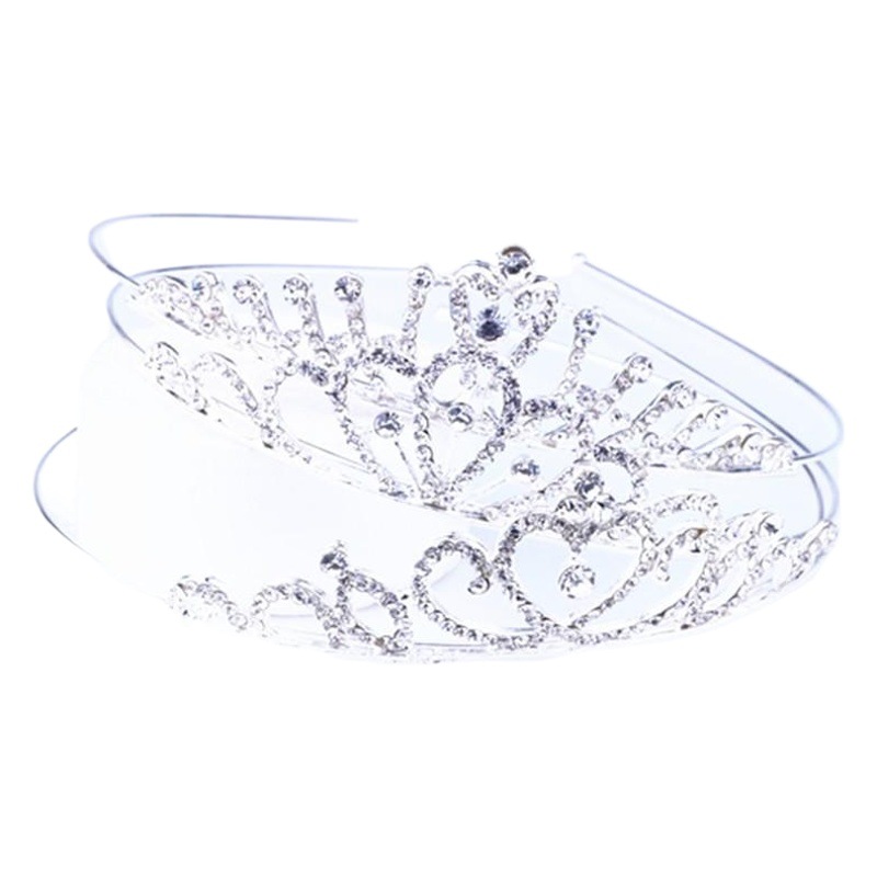 Nueva Boda nupcial accesorios tocado moda popular rhinestone corona diadema tocado fábrica al por mayor