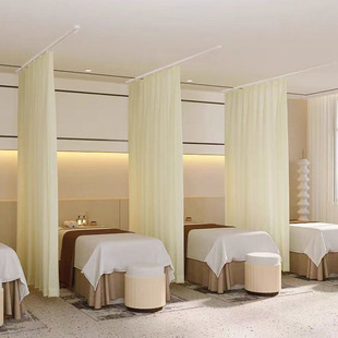 Beauty Salon Partition Blocking Privacy Curtain Health Beauty Shop Physiotherapy Gauze Curtain Light-Impermeable Hospital Curtain