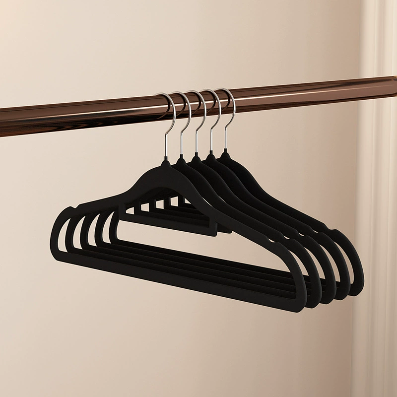 Светопроницаемые пластиковые флокирования вешалки нескользящие трансграничные бесследные бытовые шкафы